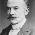 Black and white photo of Thomas Hardy