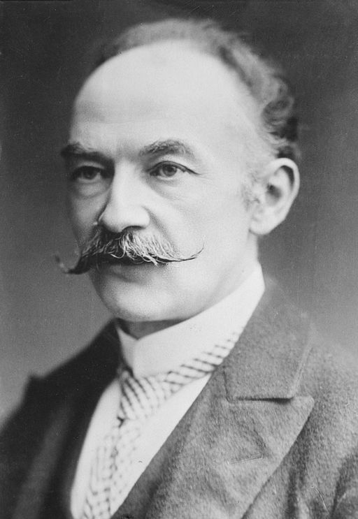 Black and white photo of Thomas Hardy