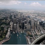 Oblique arial photograph of Sydney