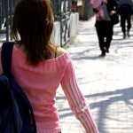 Student walking