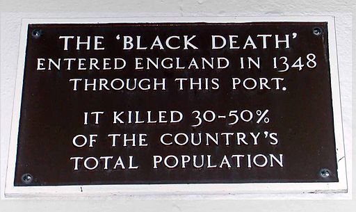 Black Death commerative plaque