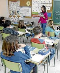 Teacher in a classroom