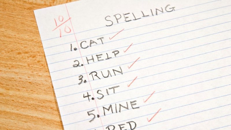 Spelling test