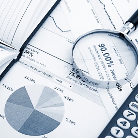 statistics information including a pie chart